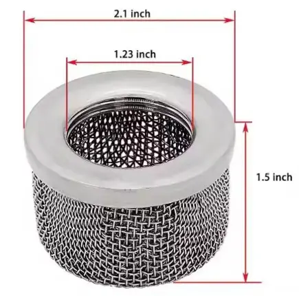 1'' Metal Emiş Filtresi